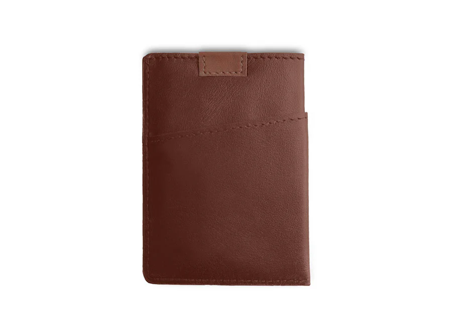 DAVEK CARDSLEEVE with pull tab for easy card access - BROWN - Image 3