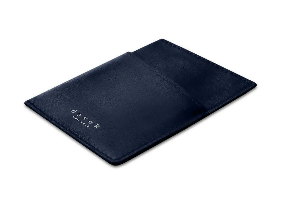 DAVEK CARDSLEEVE with pull tab for easy card access - NAVY - Image 4