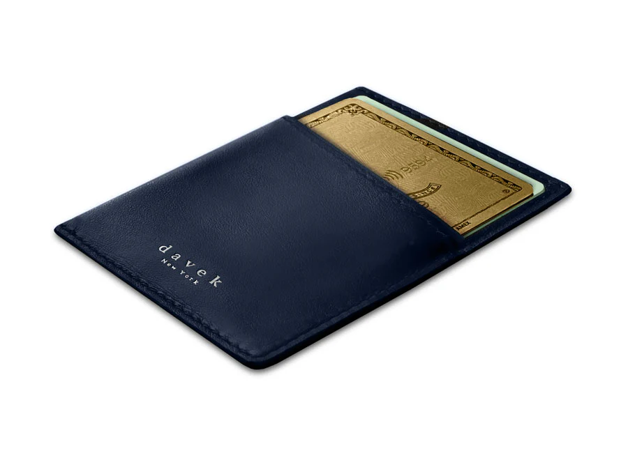 DAVEK CARDSLEEVE with pull tab for easy card access - NAVY - Image 5