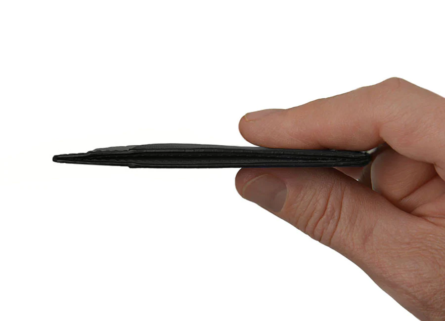 DAVEK SLIM WALLET with mini pen - BLACK - Image 6