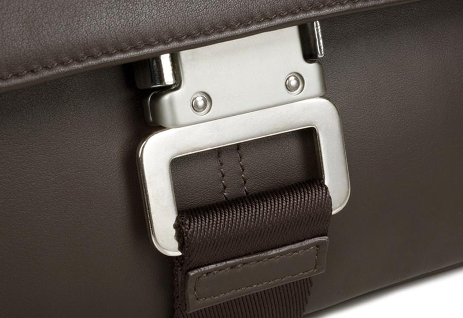 The Davek Messenger Bag - Brown Leather - Image 3