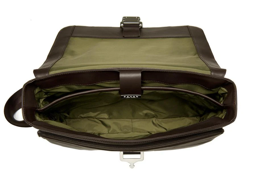 The Davek Messenger Bag - Brown Leather - Image 4