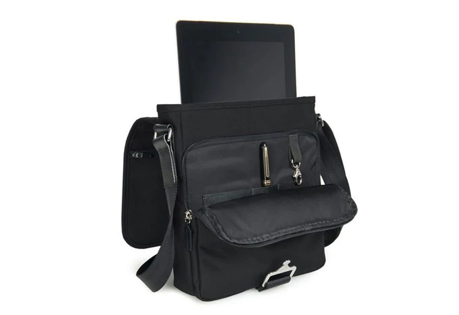 The Davek Tablet Note Bag - Black - Image 3