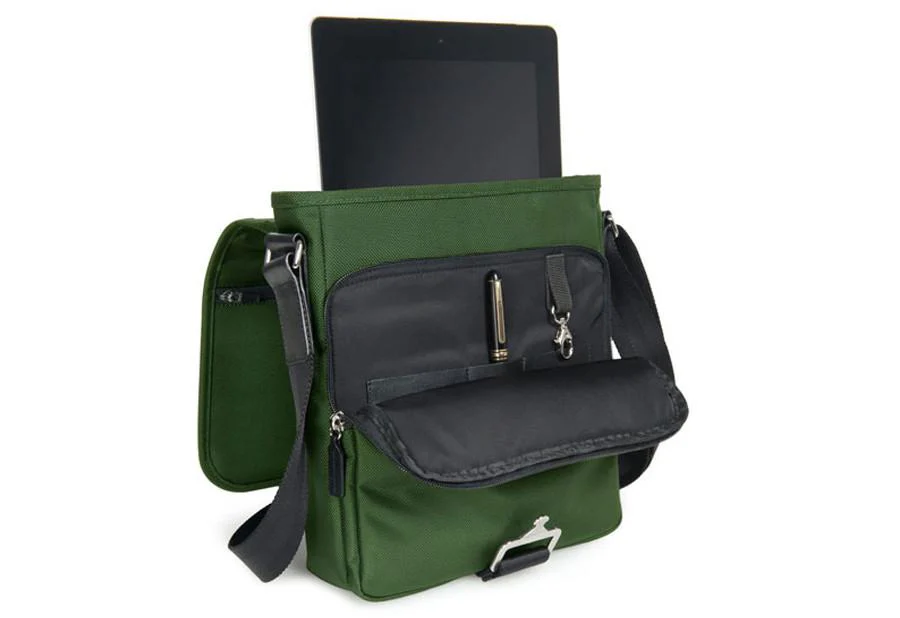 The Davek Tablet Note Bag - Hunter Green - Image 3